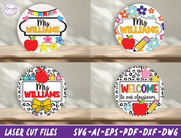 Create Personalized Teacher Signs with SVG Cut Files