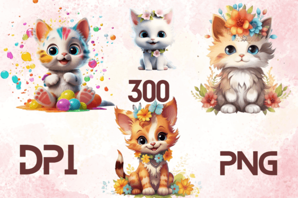Cute Lovely Baby Cats Sublimation 15: Adorable Designs
