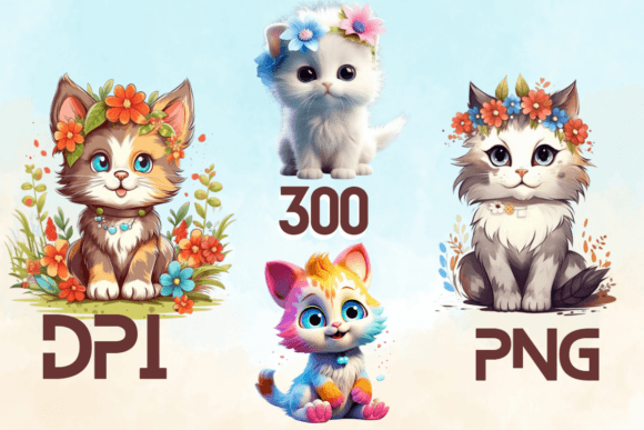 Cute Lovely Baby Cats Sublimation 19