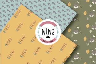 Fox Digital Paper Pack Woodland Pattern