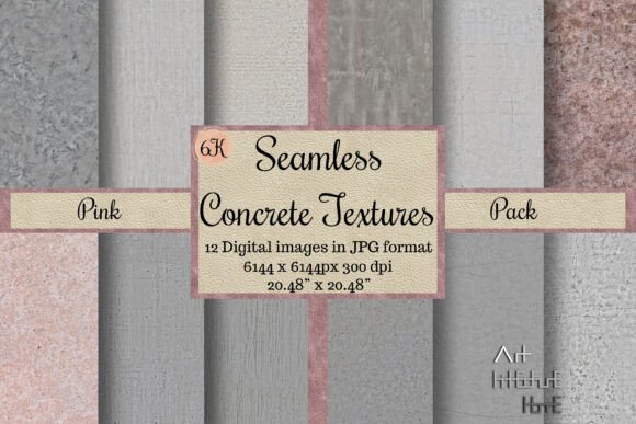 Seamless Pink Concrete Textures: Modern & Soft Design Assets