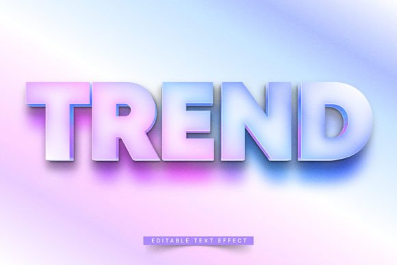 Soft, Dreamy Typography with 3D Pastel Color Text Effects