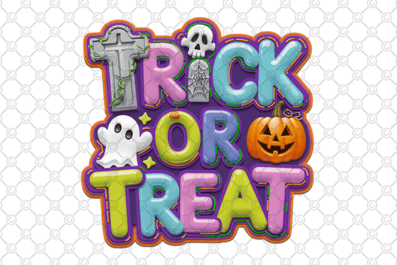 Spooky Style Made Simple: Halloween PNG, Trick or Treat PNG - 008