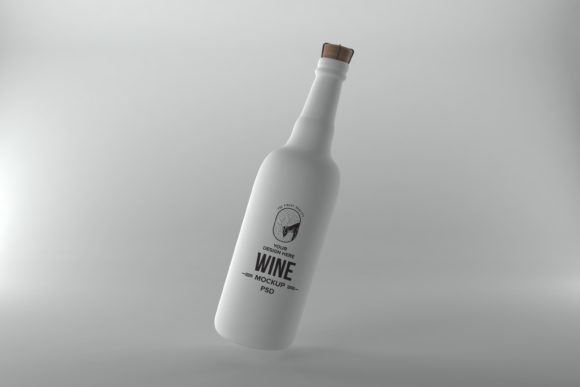 Wine Drink Bottle Mockup: A Realistic Design Showcase